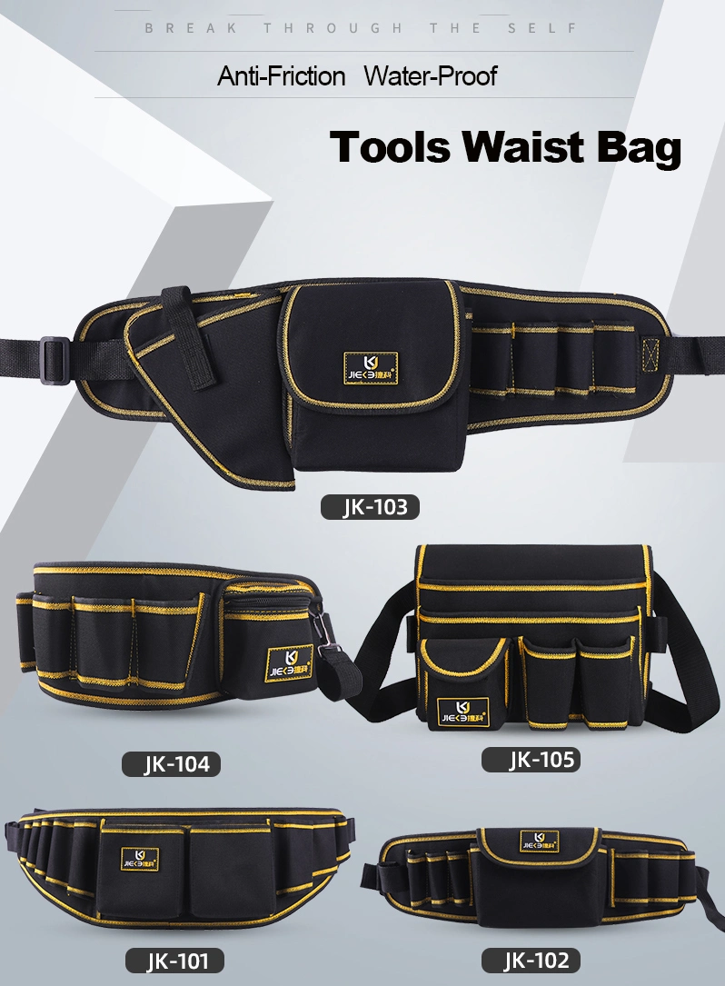 OEM/ODM Customize Multi-Functional Oxford Hardware Maintenance Electrician′ S Waist Tool Bag